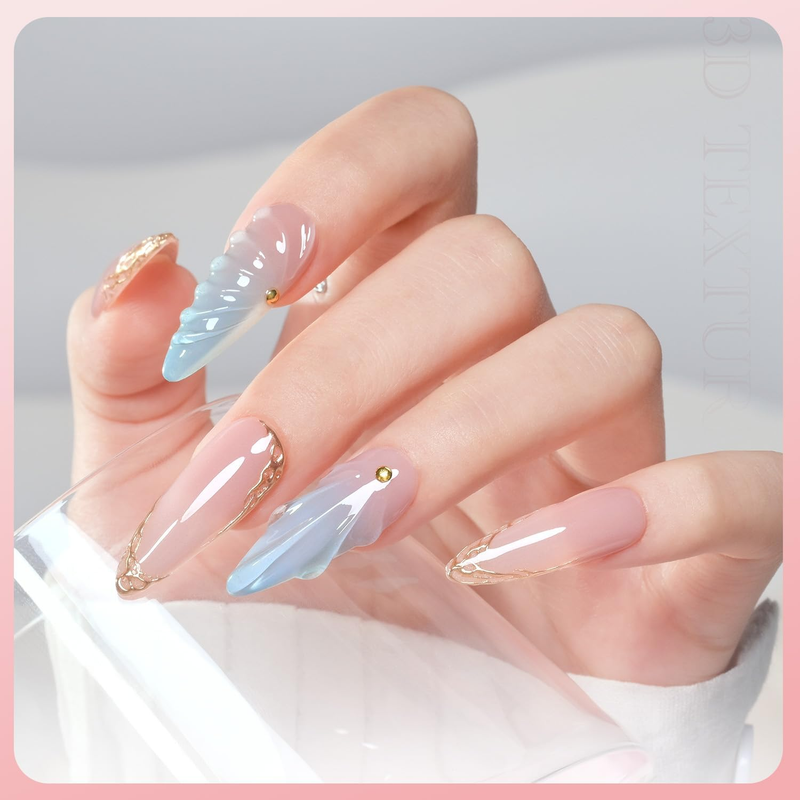 3D Nail Gel, 15g Clear Sculpting Gel for Carving, Molding and Painting Nail Art