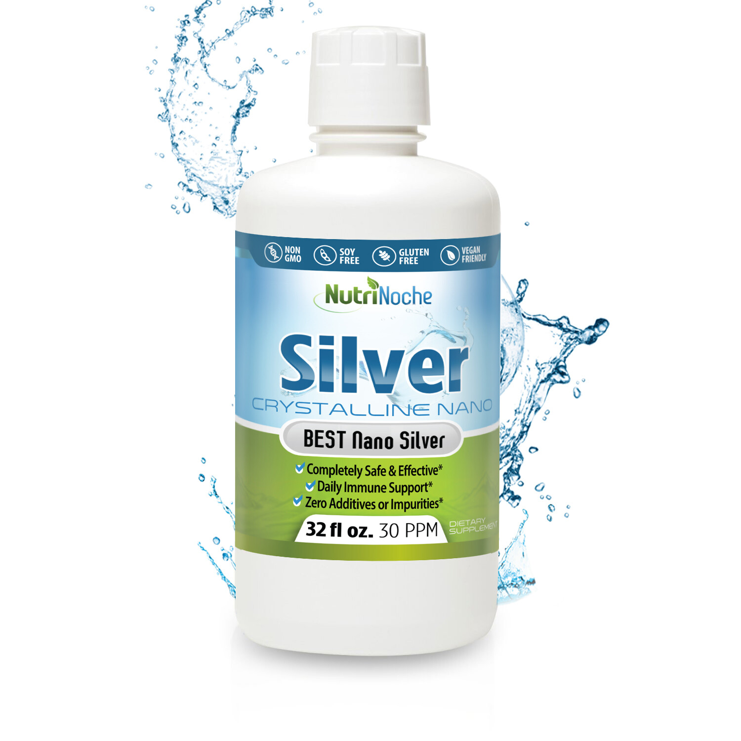 NutriNoche Colloidal Silver Mineral Supplement The BEST Silver 30