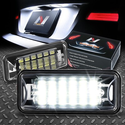 Nuvision Для 08-22 Impreza BRZ FR-S Legacy Пара светодиодных фонарей номерного знака с 18 SMD светодиодами