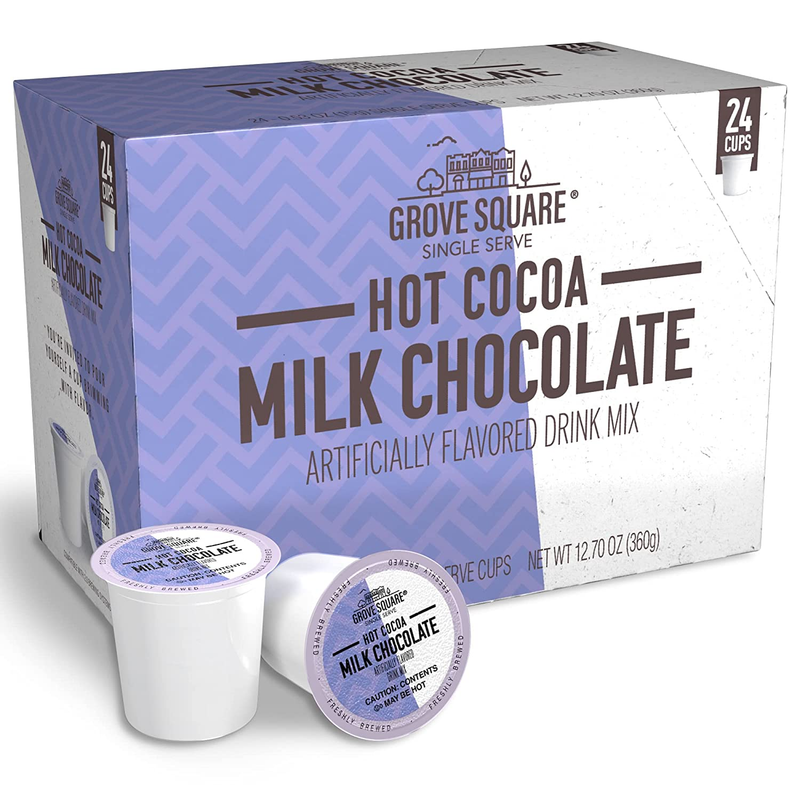 Grove Square Hot Cocoa Pods Milk Chocolate Single Serve Pack