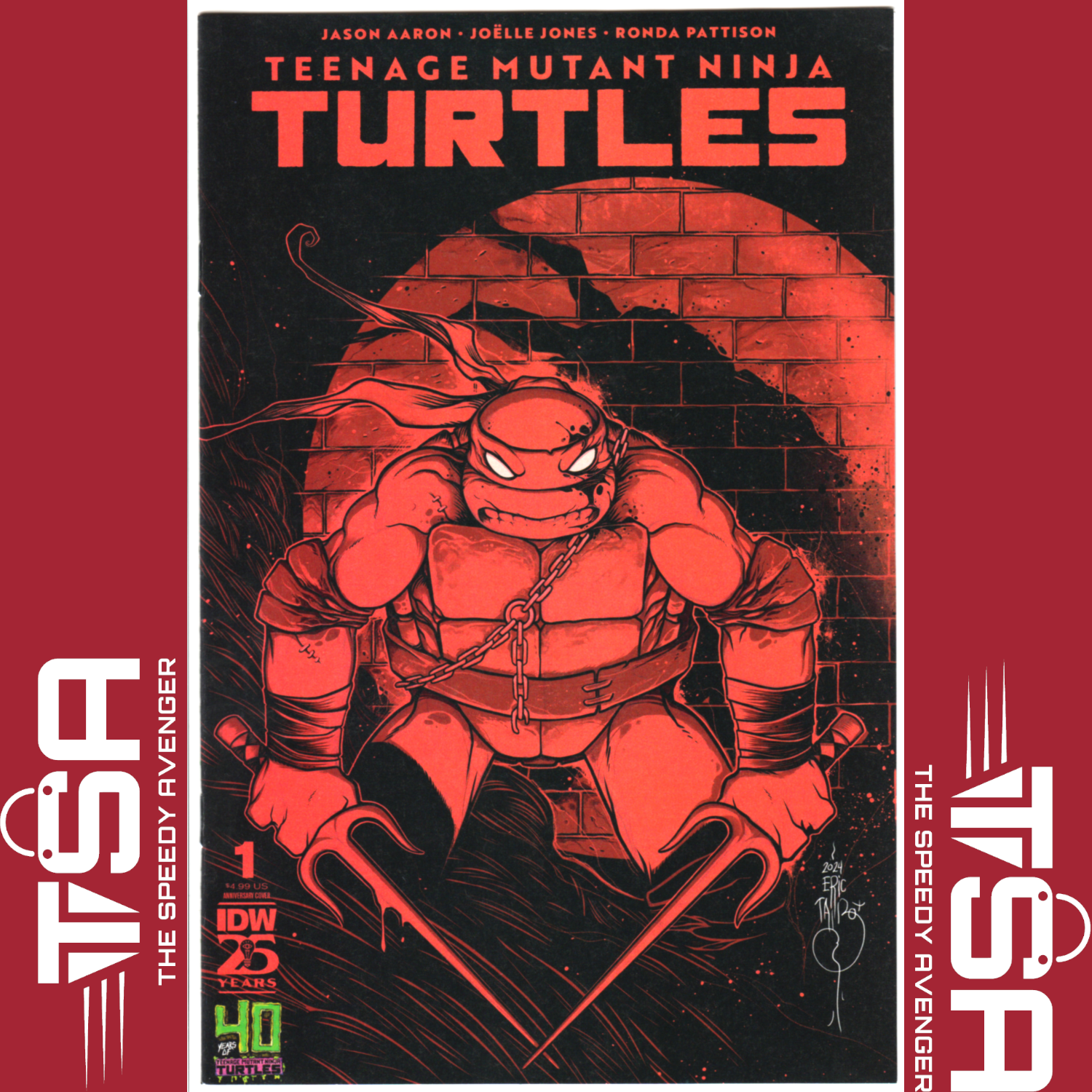 TEENAGE MUTANT NINJA TURTLES #1 (Vol 6) David Talbot 40th Anniversary Variant