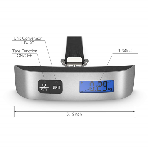 [Backlight LCD Display Luggage Scale]Dr.meter 110lb/50kg Electronic Balance with