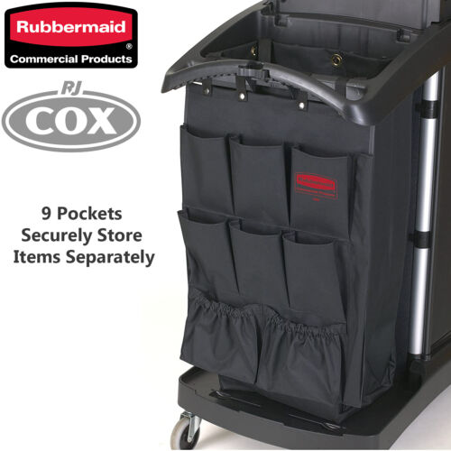 Rubbermaid 9 Pocket Executive Organiser Hanging Cart Caddy Housemaid Janitor 