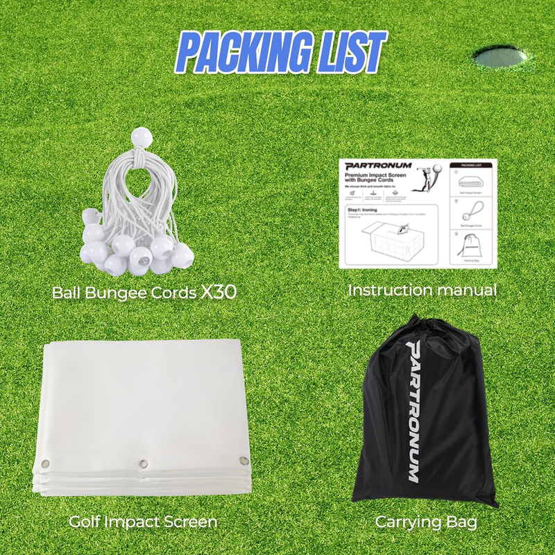 Golf Simulator Impact Screen Display Projector Screen for Golf Training, Indoor