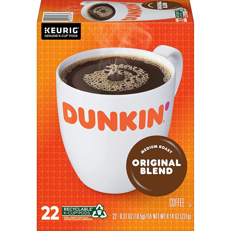 Dunkin' Original Blend Medium Roast Coffee, 88 Keurig K-Cup 