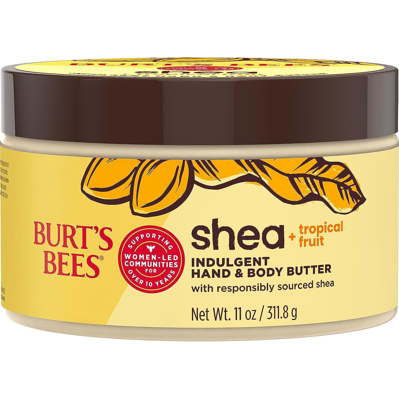 Burts Bees Shea + Tropical Fruit Indulgent Hand and Body Butter, 11 Ounces