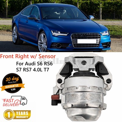 Engine Motor Mount With Sensor Right For 13-18 Audi S6 S7 RS7 4.0L T7 4H0199256T