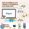 Air Dry Clay 24 Colors, Modeling Clay Kit with Clay Storage Box DIY Tools, Super Light, Soft and Mess-Free Magic Modeling Clay, Kids Art Crafts Gift for Boys and Girls Preschoolers Age 3-12 Year Olds