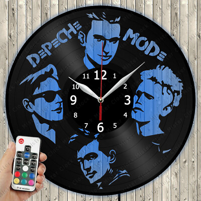 LED Clock Depeche Mode LED Light Vinyl Record Wall Clock LED Wall Clock 3862
