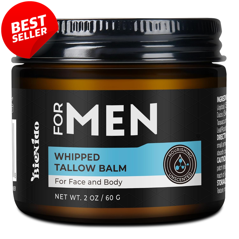 Beef Tallow Balm Men Anti Aging Moisturizer Jojoba Oil Non Greasy - US