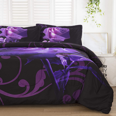 Purple comforter set queen online