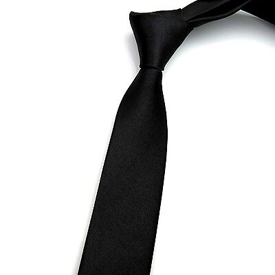 Casual Slim Plain Men's Solid Skinny Neck Party wedding Tie  Necktie 