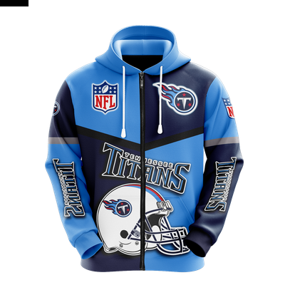 Titans zip online up hoodie