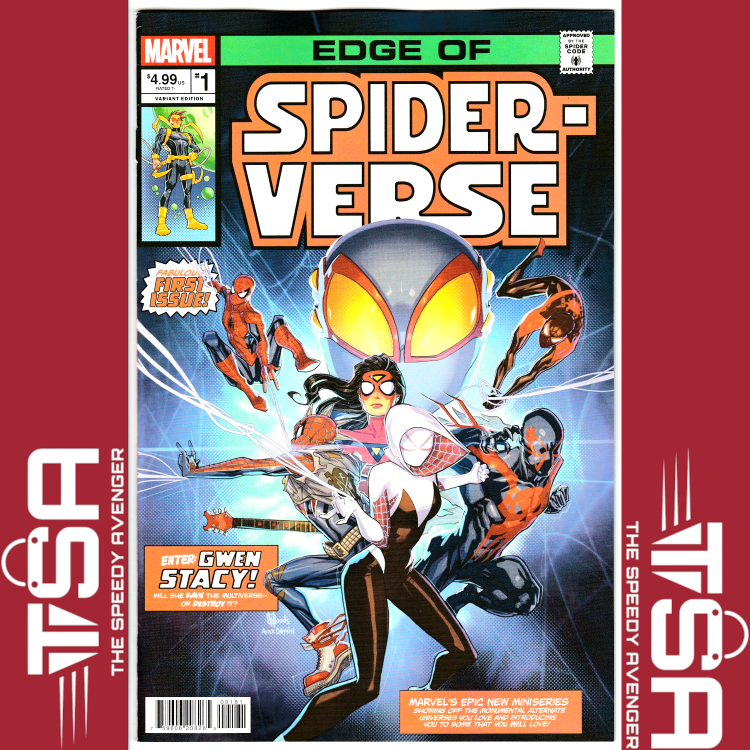 EDGE OF SPIDER-VERSE #1 (Vol 4) 2024 Pete Woods Star Wars Homage Variant KEY!