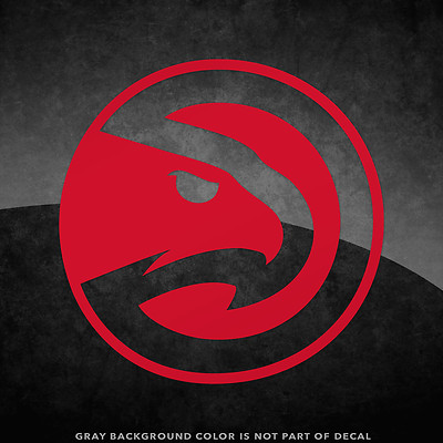 Atlanta Hawks NBA Logo Vinyl Decal Sticker - 4'' and Larger - 30+ Color Options!