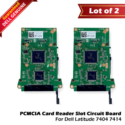 Lot Of 2 Dell Latitude 7404 7414 PCMCIA Card Reader Slot Circuit Board PWVTG