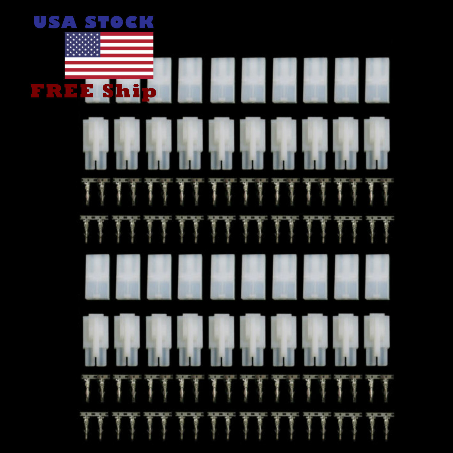 20 pairs Male Female Unwired Standard Tamiya Plug Airsoft Connector US Free Ship