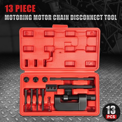 [13шт] Набор инструментов для резки цепи и заклепок, прерыватель клепки, кулачковый привод двигателя квадроцикла