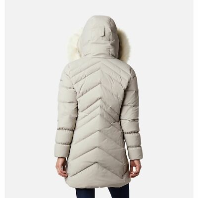 Pre-owned Columbia Size Xs Women 550-fill Power Down Insulated Parka, Winter Coat, Jacket In Gray