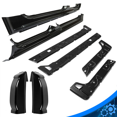 For Silverado GMC 1500 2500 99-07 Crew Cab Outer+Inner Rocker Panels Cab Corners