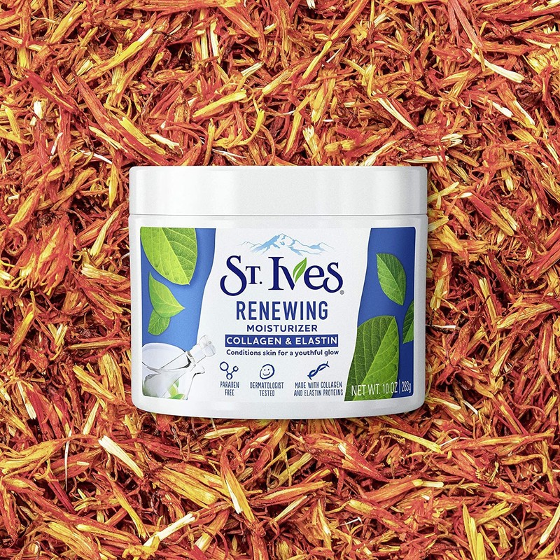 St. Ives Moisturizer Collagen and Elastin Facial Moisturizer Renewing Paraben