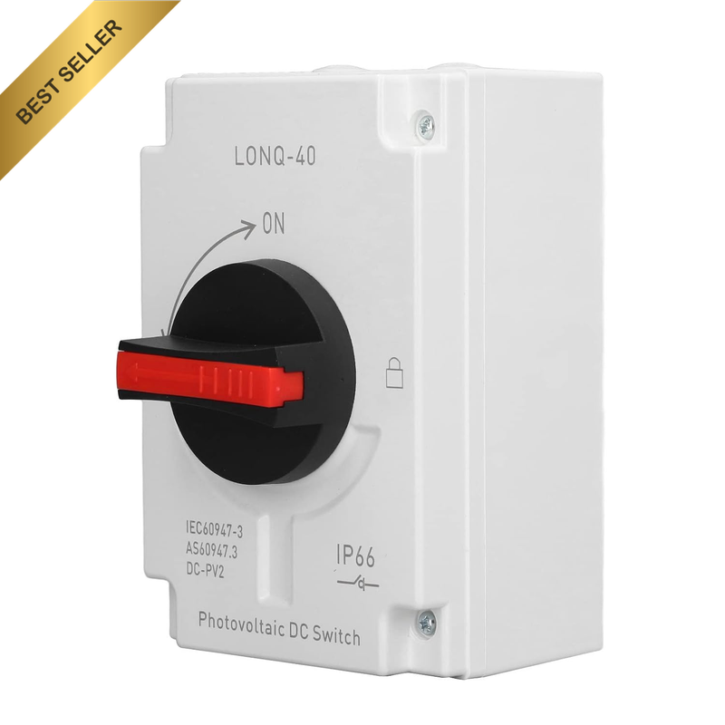 Solar Disconnect Switch, 4P 32 Amp DC1200V Isolator Switch with IP66 Waterproofi