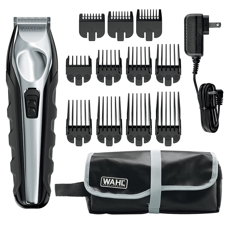 Wahl USA Lithium Ion Total Beard Trimmer for Men with 11 Gui