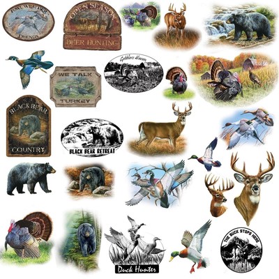 Outdoor HUNTING WILDLIFE 25 BiG Wall Stickers Room Decor Decals Turkey Bear Deer