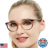 OCCI CHIARI Women Stylish Round Reading Glasses for Reader 1.0 1.25 1.5 1.75 2.0 2.5 3.0 3.5 4.0 5.0 6.0 (Brown, 400)