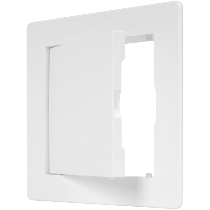 White Plastic Access Panel 100 x 100 mm ABS Inspection Hatch Panels for Fuse Box