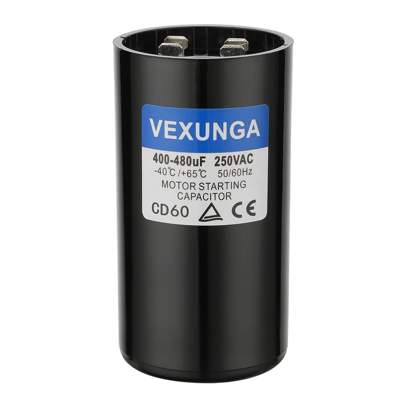Motor Start Capacitor 400Uf 250VAC for AC Motors Pool Pump Well Pump