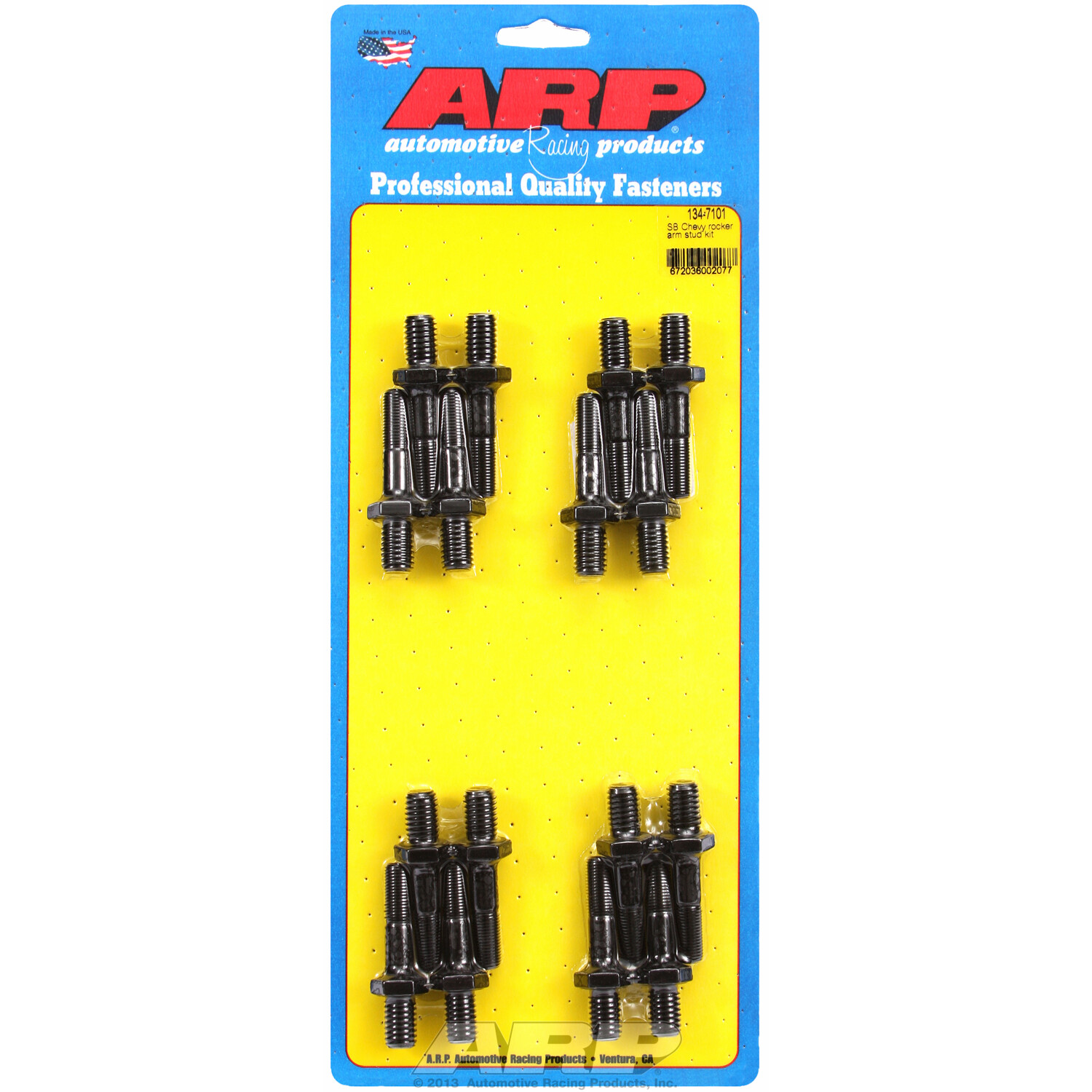 ARP 134-7101 Rocker Arm Stud Kit Screw-In 3/8"-24 1.750" for SBC Chevy