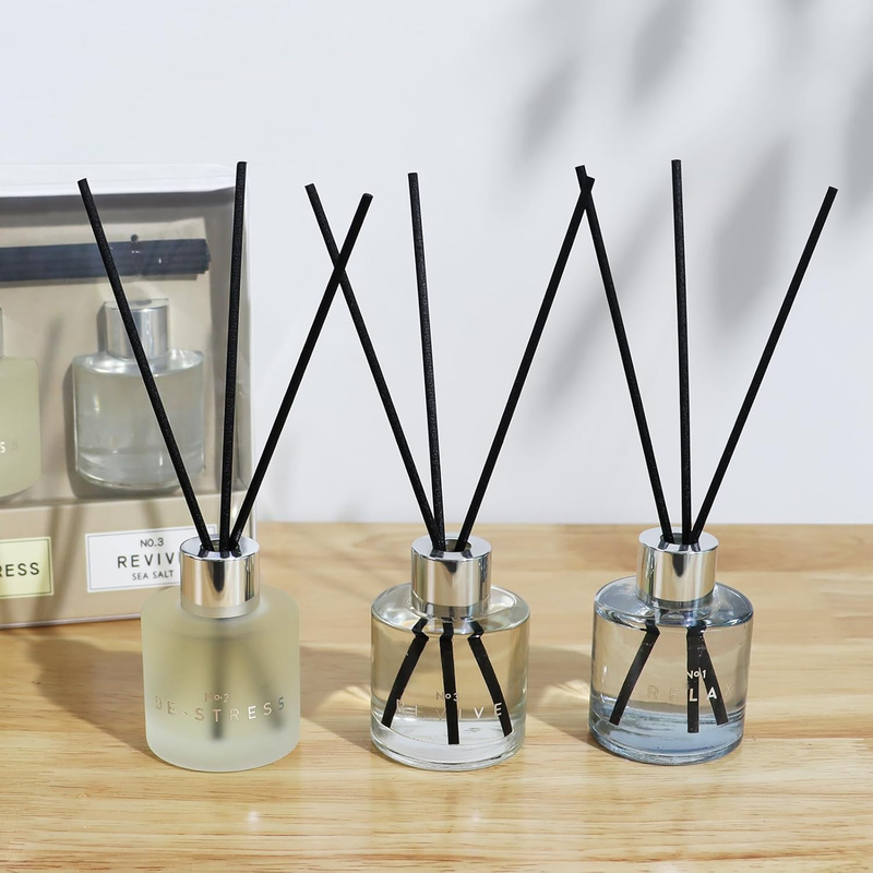 3 Pack Fragrance Reed Diffuser, 50ML Lavender Jasmine Lemongrass Aromatherapy Di