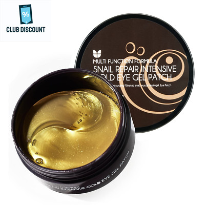 MIZON 24K Gold and Snail Hydrogel Patches (30 pairs) for Puffy Eyes, Dark Circle