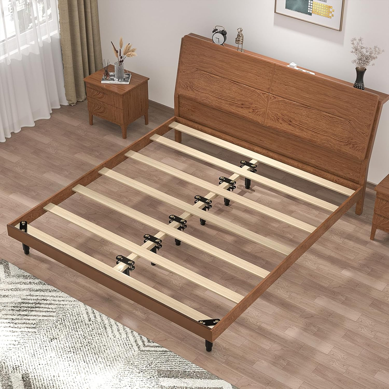O.HSNYIU 4Pcs Adjustable Height Bed Frame Support Legs, Extra Durable Steel Bed