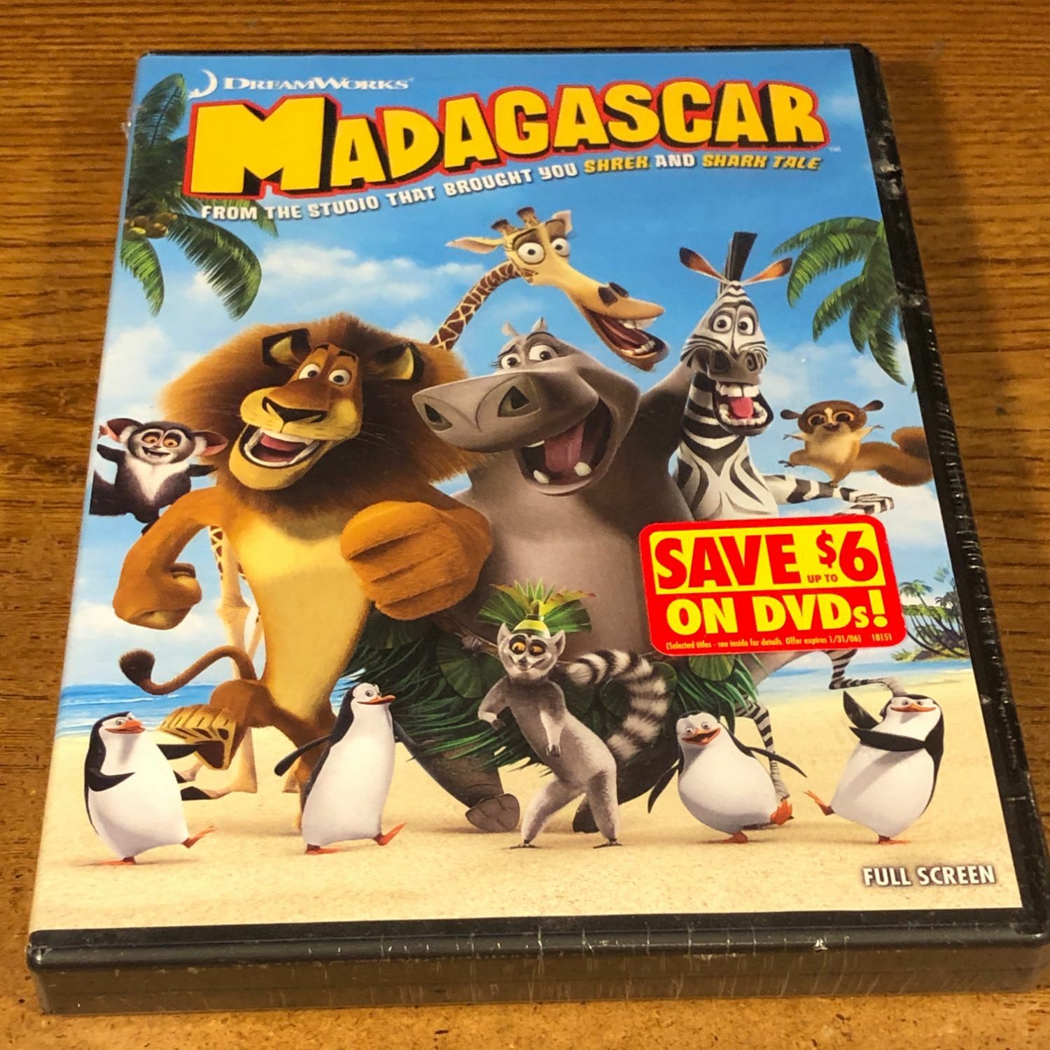 Madagascar DVD New / Sealed Movie Animation Dreamworks
