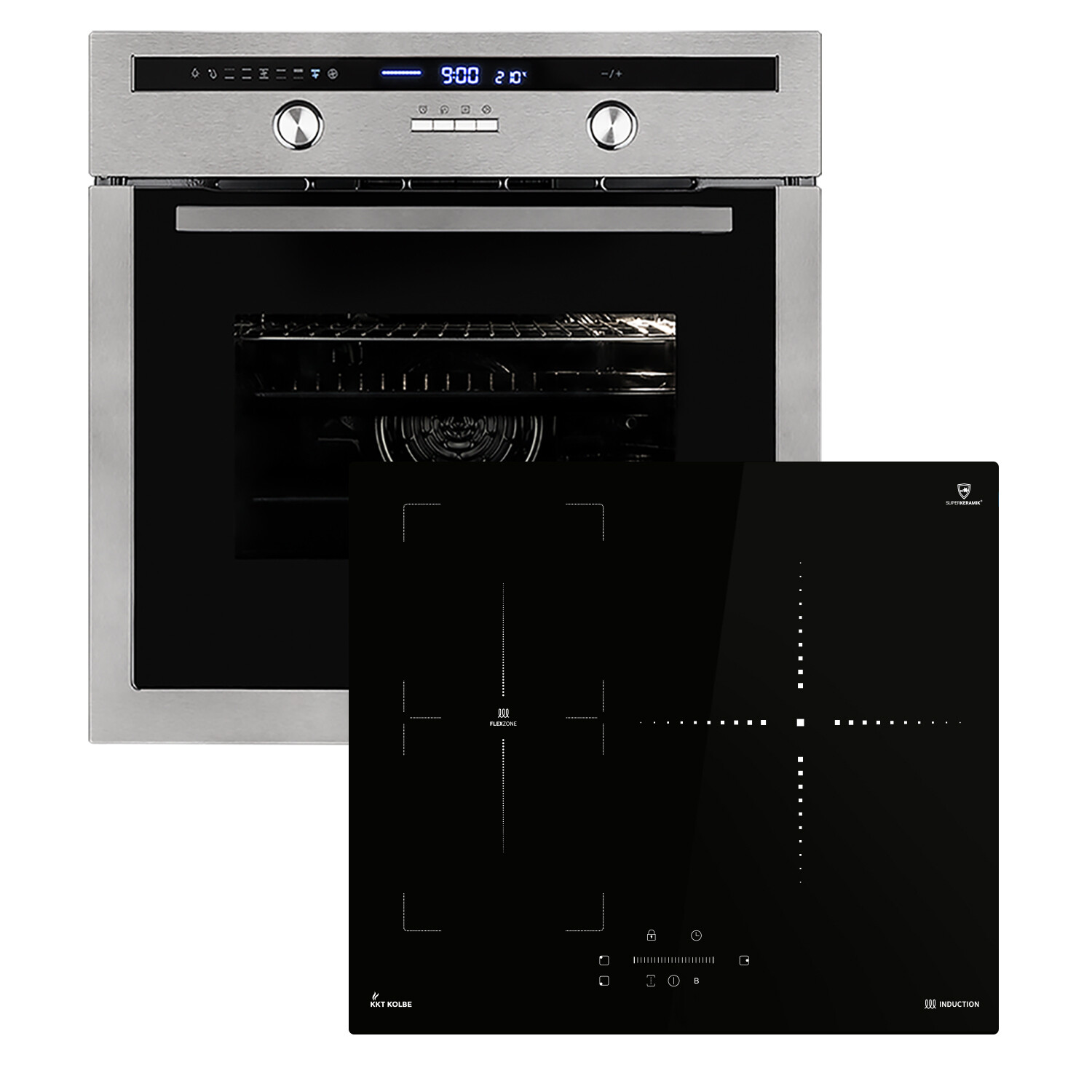 Kaiser EH 9309+KCT 7797 FI Em, Four encastrable 90 cm 105L +plaque de