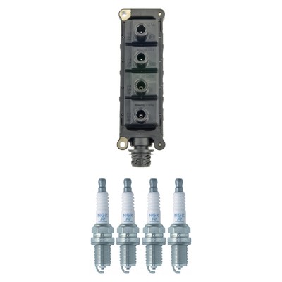Bosch Ignition Coil NGK 4 V-Power Spark Plug Kit For E36 318i 318is 318ti Z3 L4