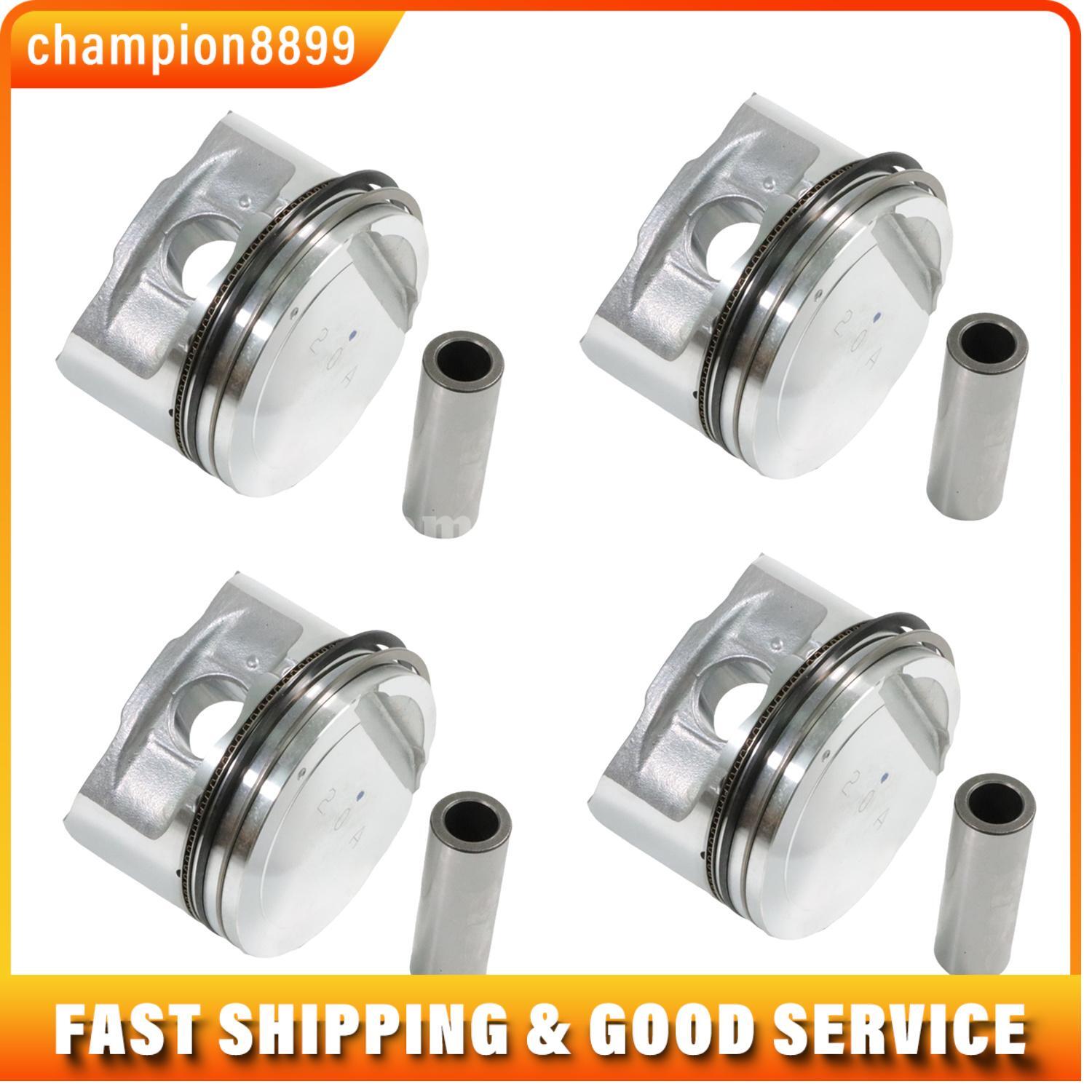 ℳ. Amazon.com: 4 X Engine Pistons & Rings Set Compatible With