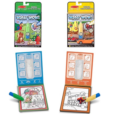 Melissa & Doug On the Go Water Wow!  Reusable activity pads 2-pack