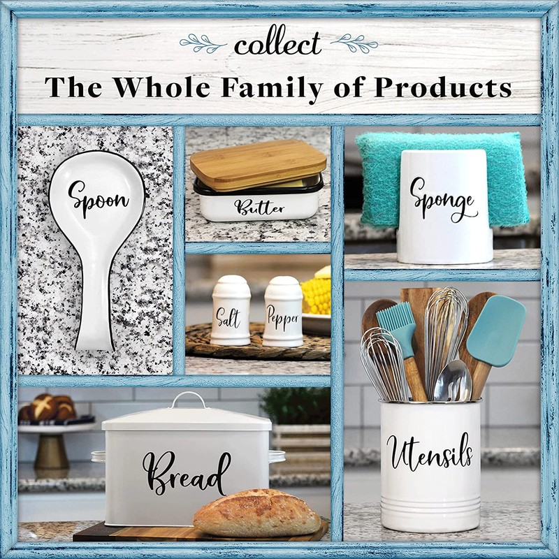 Bread Box - Large Farmhouse Decor Style Pantry Organization and Storage Containe