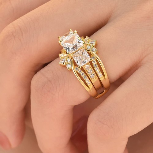 Infinity Women Wedding Ring Guard Enhancers Adjustable Wedding Band for Her