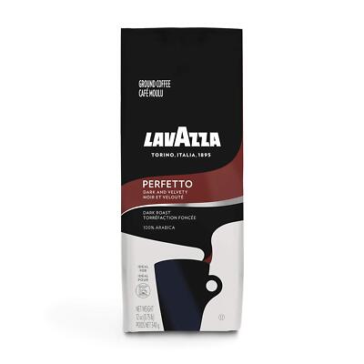 Perfetto Ground Coffee Blend, Dark Roast, 100% Arabica, Full-bodied, 12 oz - ...