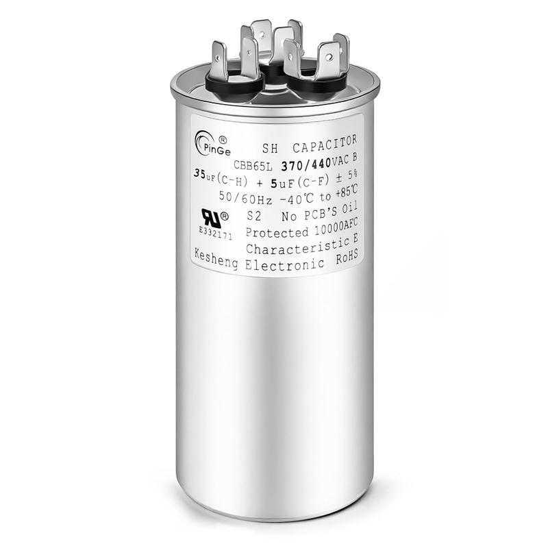 35+5 Uf 370V AC Capacitor for Fan Motor Heat Pump Condenser