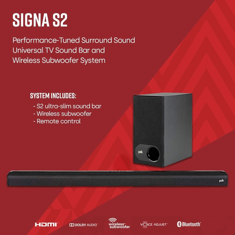 Bluetooth Slim TV Sound Bar For 4K and HD TVs and Subwoofer HDMI Optical Cables