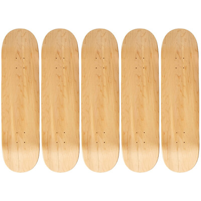 5 Pop Better Blanks 7.75 Skateboard Pro decks - Nat