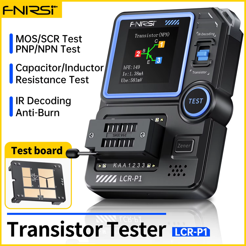 LCR-P1 Transistor Tester Multimeter Diode Triode Capacitance Resistance Meter ES
