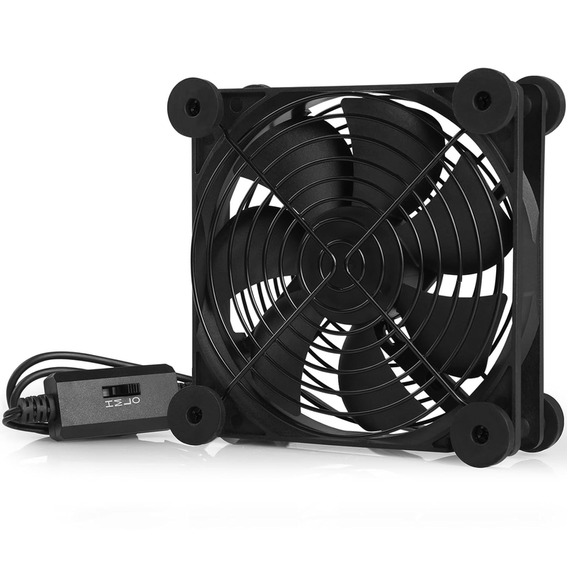 USB PC Fan, 120Mm 5V Computer Fan with 3 Adjustable Wind Speed, High Airflow Sil