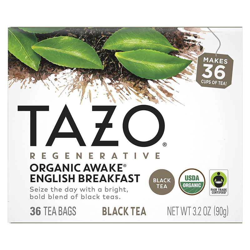 TAZO Tea Bags, Black Tea, Regenerative Organic Awake English Breakfast Tea, 36 C