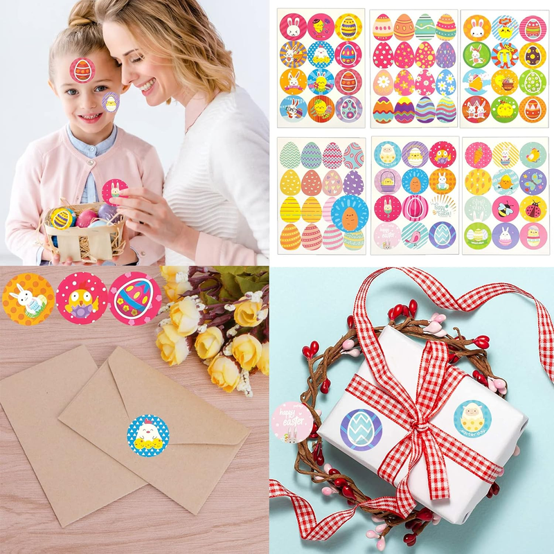 172 Pcs Easter Foam Stickers Set,With 50Pcs Safety Eyes and 12Pcs Pencil,Diy Eas